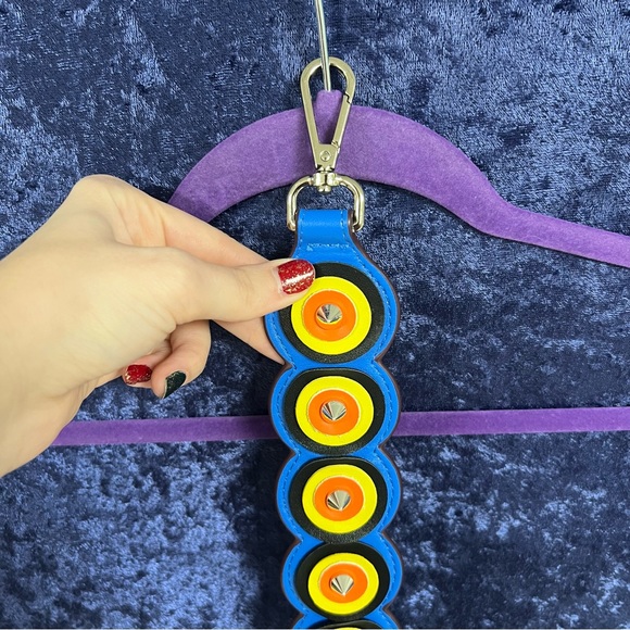 Retro vibes funky colored spiky purse strap/belt - Picture 3 of 5